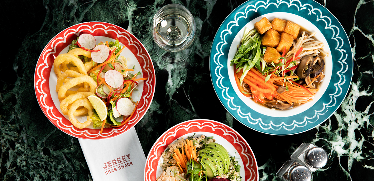 Healthy dishes at Jersey Crab Shack