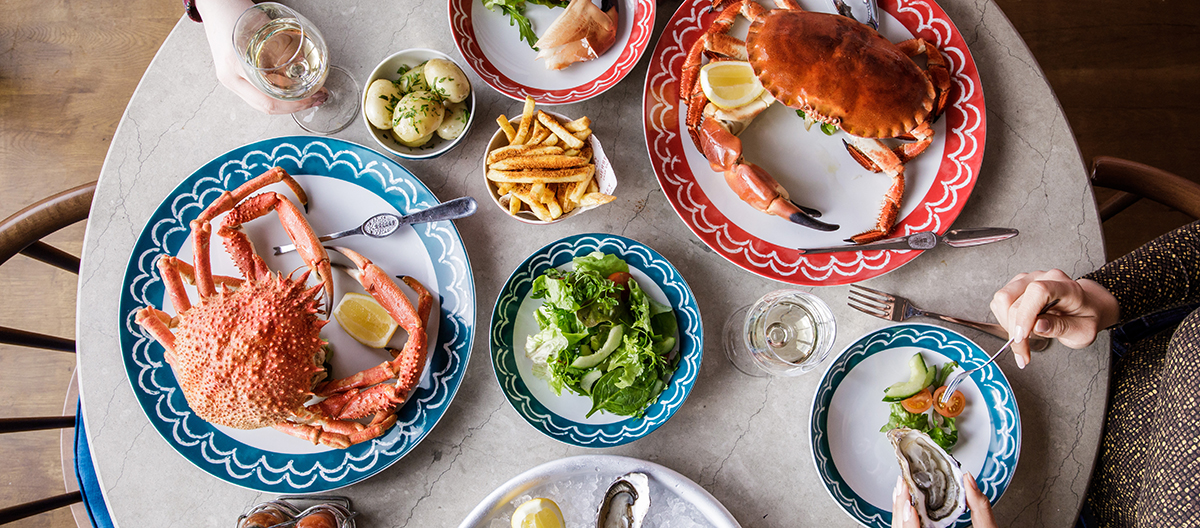 Tasty dishes at Jersey Crab Shack